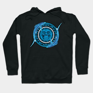 Blue shark tiki Hoodie